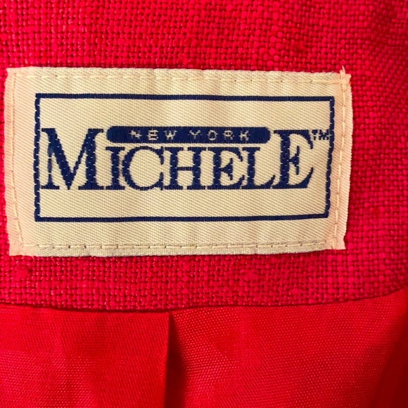 LADIES  2 piece Linen CAPRIS SUIT SET vintage PINK - Picture 2 of 6